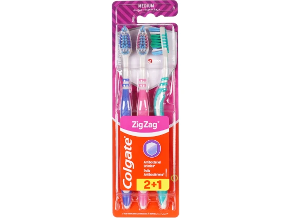 Colgate periute de dinti ZigZag Medium 2+1