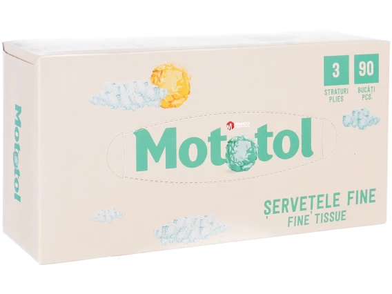 Servetele fine la cutie Mototol 3 straturi 90buc