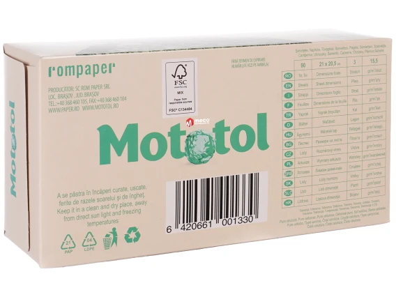 Servetele fine la cutie Mototol 3 straturi 90buc