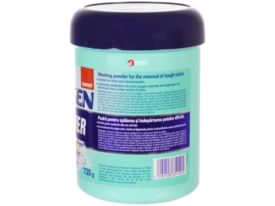 Pudra indepartare pete fara clor Sano Oxygen Powder 720 gr