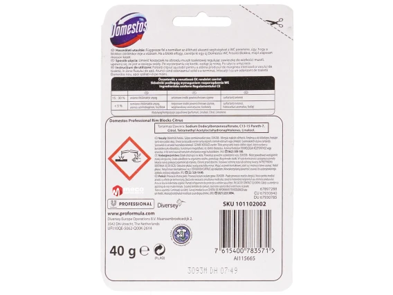 Odorizant pentru toaleta Domestos Professional 40gr Citrus 101102002