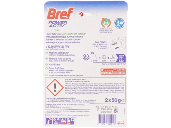 Odorizant WC Bref WC Power Aktiv 2buc (Pin)