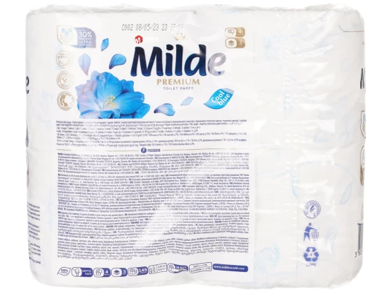 Hartie igienica Milde 4role 3straturi (Cool Blue)