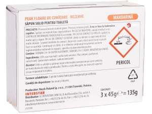 Rezerve Peak Wc Floare de curatare 3x45g (Mandarine)