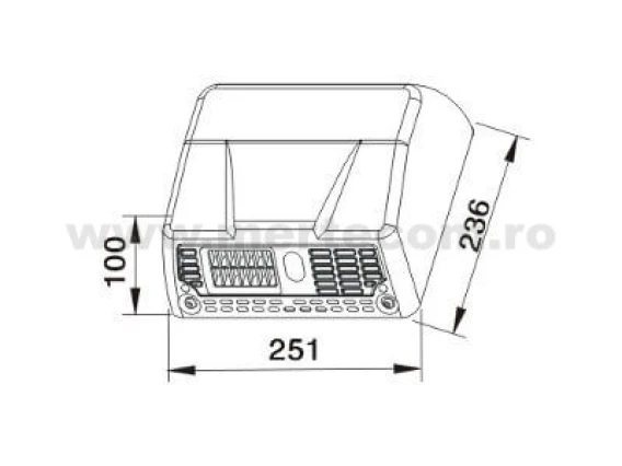 Uscător de mâini inox Meco 1300W