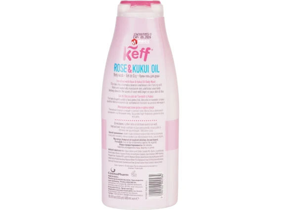 Gel de dus Keff 500ml (Rose & Kukui Oil)