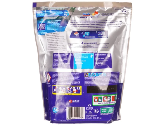 Detergent vase pentru masina de spalat Finish tablete all in 1 Quantum Lemon 46 Buc