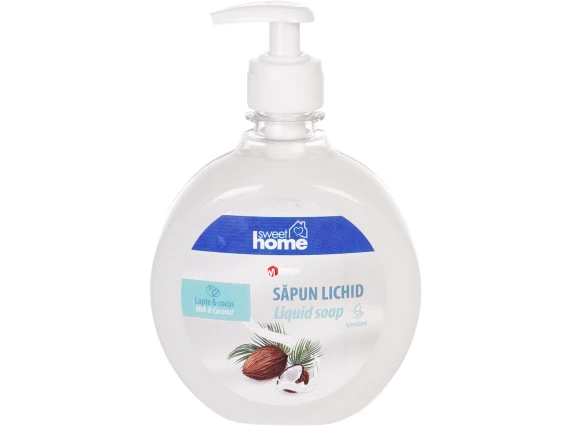 Sapun lichid Sweet Home 500ml (Lapte & Cocos)