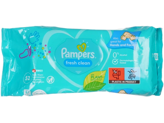Servetele umede cu capac Pampers Fresh Clean 52buc