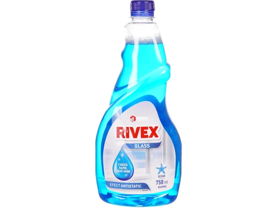 Detergent geam Rivex Glass rezerva 750 ml (Ocean)