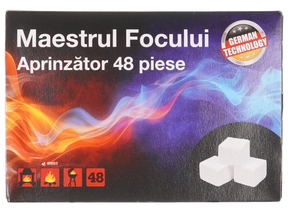 Pastile pentru aprins focul Maestrul Focului 48buc/cutie