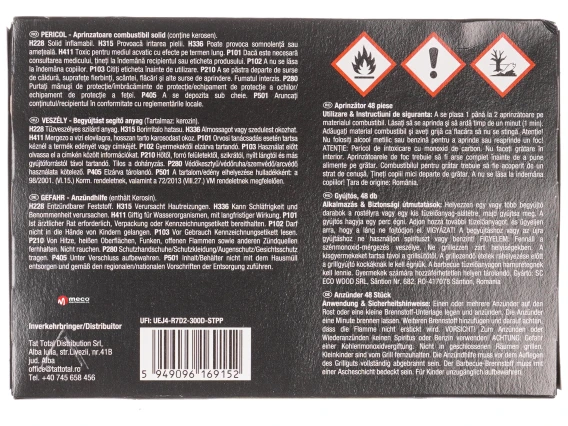 Pastile pentru aprins focul Maestrul Focului 48buc/cutie