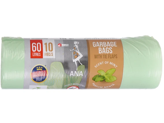 Saci menajeri cu urechi aroma menta 60 Litri 10 buc