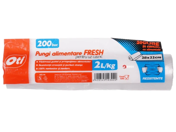 Pungi alimentare Oti Fresh 2kg 200buc 28x22cm