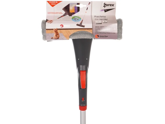 Racleta geamuri spray cu laveta microfibra coada lunga Zorex