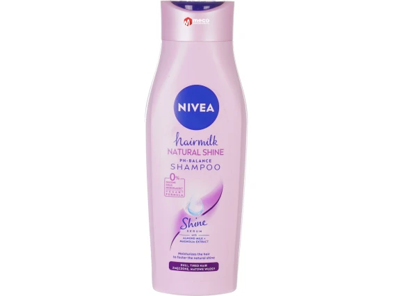 Sampon pentru ingrijirea parului Nivea Hairmilk Natural Shine 400ml