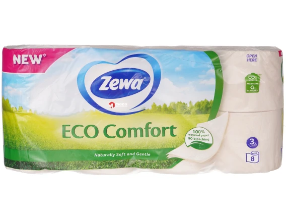 Hartie igienica Zewa parfumata 8role 3straturi (Eco Comfort)