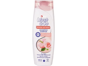 Sampon Wash&Go 100% volum 360 ml (Rose Water)