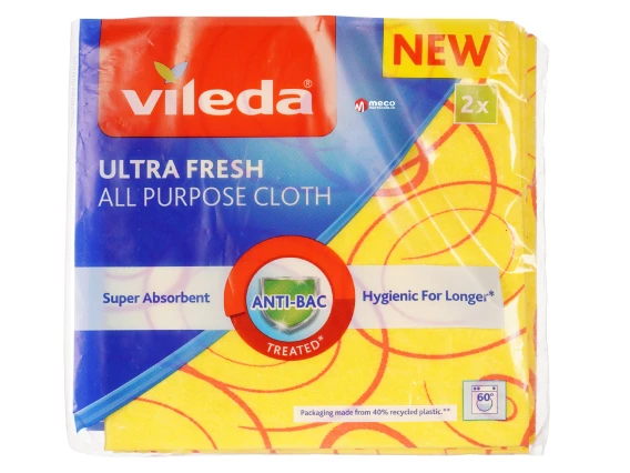 Lavete universale Vileda Ultrafresh 34x34 cm 2 bucati