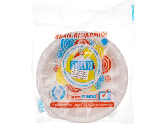 Farfurii rotunde plastic biodegradabil 21cm 50buc/set Ramara Very Well
