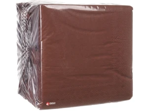 Servetele masa colorate Alia 33x33cm 2straturi 150bucati (Maro)