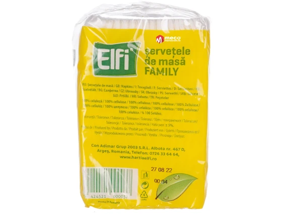 Servetele masa Elfi 24x24cm 1strat 100buc