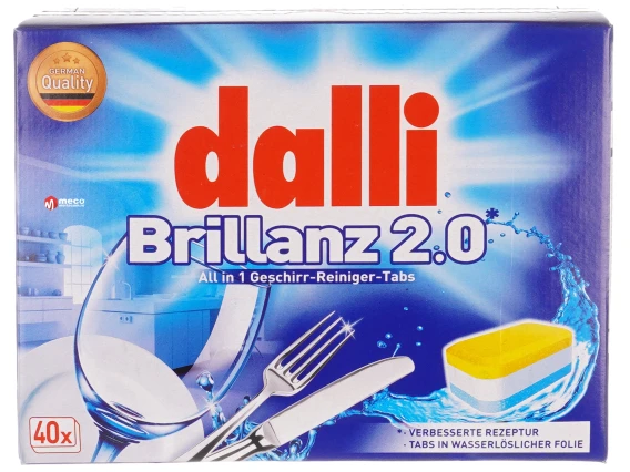 Detergent vase pentru masina de spalat Dalli tablete all in 1 40 capsule