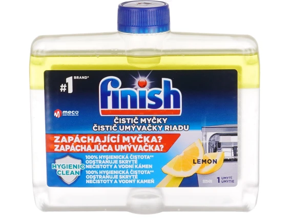 Solutie curatare masina de spalat vase Finish Hygienic Lemon 250ml
