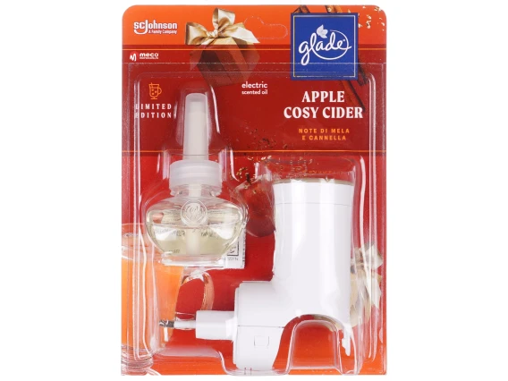 Aparat electric odorizant si rezerva Glade 20ml Apple Cosy Cider 