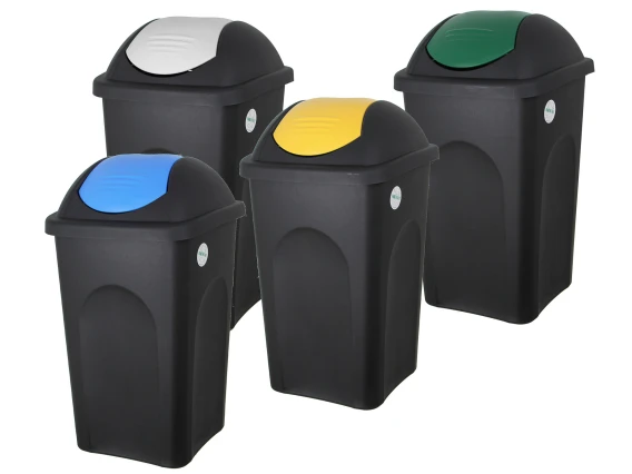 Cos gunoi colectare selectiva Black Multi 60 litri H-67 cm