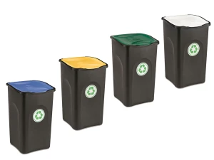 Cos gunoi colectare selectiva EcoGreen 50 litri H56cm