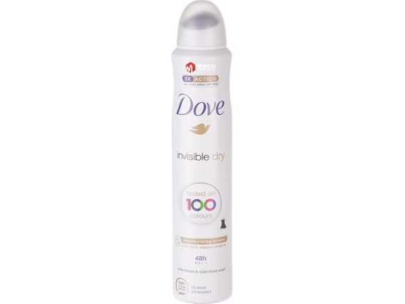 Deodorant spray Dove Invisible Dry 200 ml
