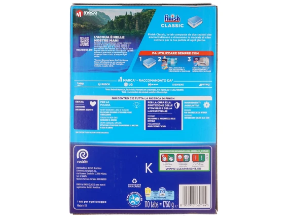Detergent vase pentru masina de spalat Finish Classic 110 tablete