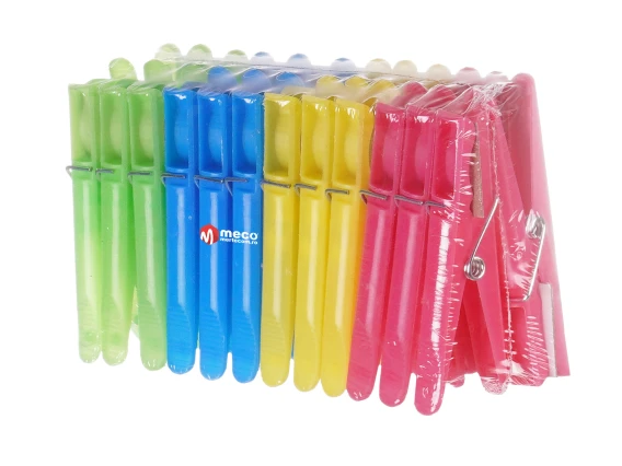 Clesti plastic pentru rufe 24 bucati