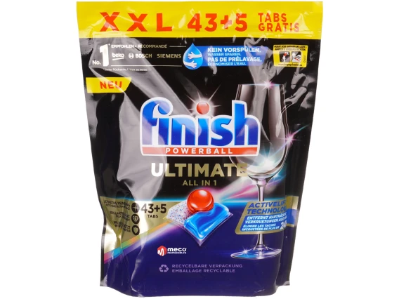 Detergent vase pentru masina de spalat Finish Ultimate All in 1 48buc