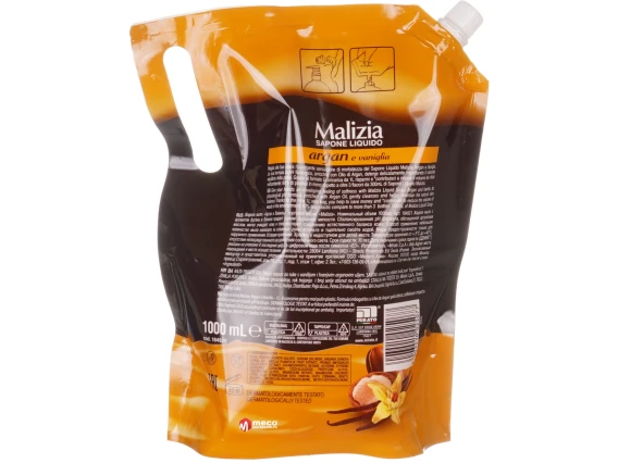 Săpun lichid Malizia rezervă 1 L (Vaniglia & Argan)