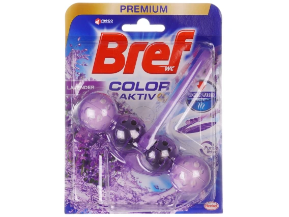 Odorizant WC Bref Color Aktiv 55gr 1 buc  (Lavanda)