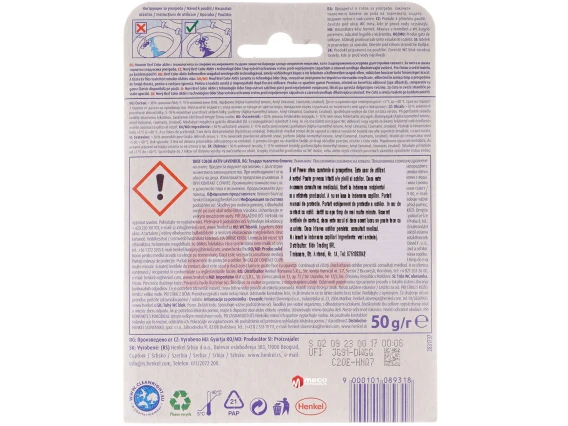 Odorizant WC Bref Color Aktiv 55gr 1 buc  (Lavanda)
