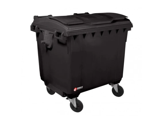 Container plastic negru colectare selectiva 660 litri