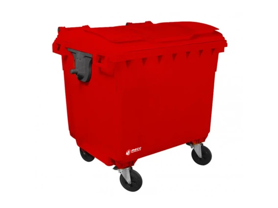 Container plastic rosu colectare selectiva 660 litri