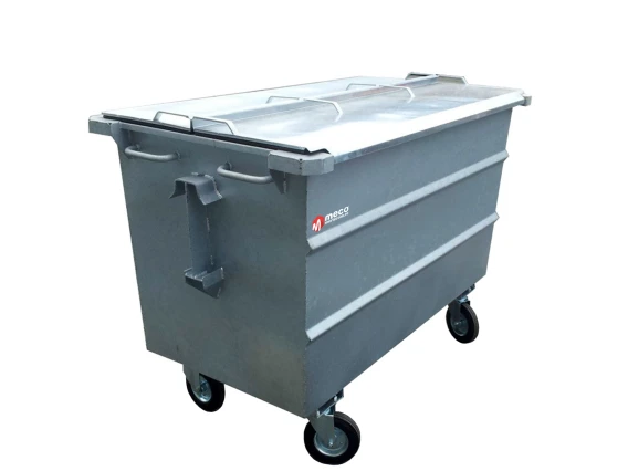 Container metalic de gunoi 1000L H-121 cm