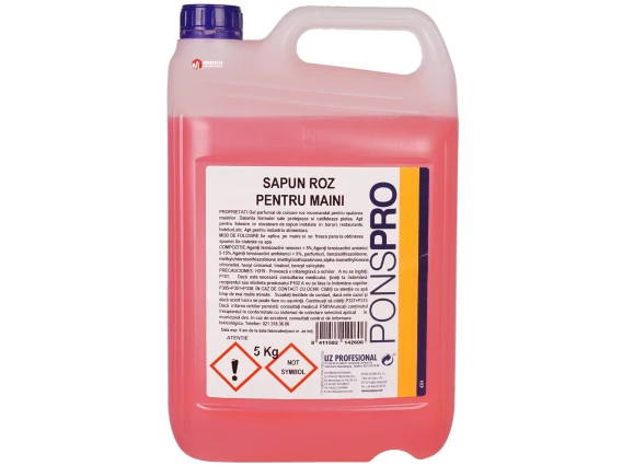 Săpun lichid Gelpons roz Asevi 5L 