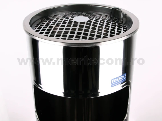 Cos de gunoi cu scrumiera inox lucios 25cm H-58cm