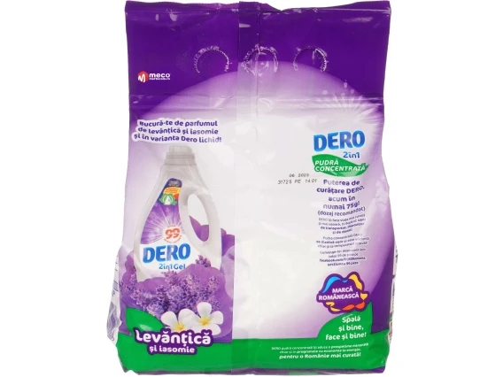 Detergent automat rufe Dero 2in1 Levantica si Iasomie 1,5kg 20 spalari