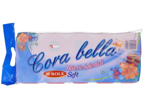 Hartie igienica roz Cora bella 10 role 2 straturi