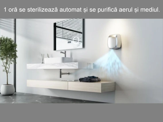 Uscător mâini Jet Meco Sterilizator motor fără perii HD60K 800W