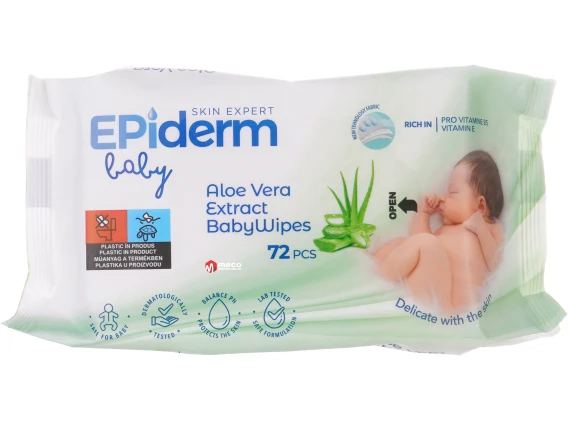 Servetele umede Epiderm Aloe Vera 72 buc