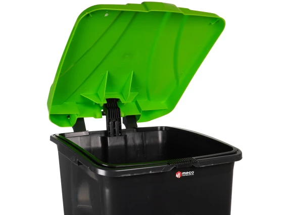 Cos colectare selectiva din platic cu pedala MZED1470V 70 litri H-75cm (Verde)
