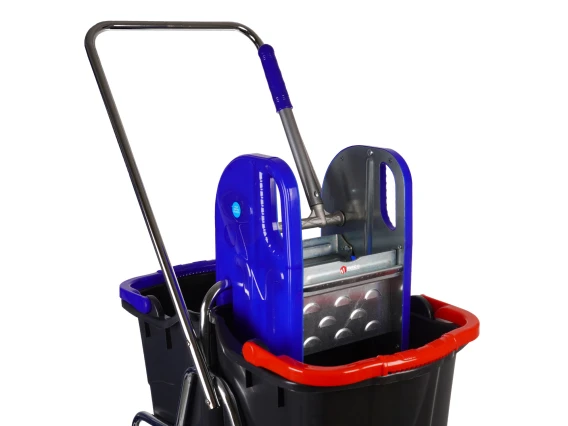 Carucior curatenie cu presa metalica 2x25 litri MZED3228