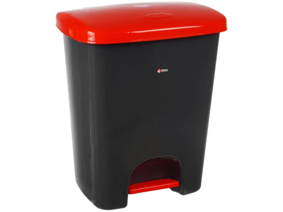 Cos gunoi cu pedala MZED2025R 25 litri  (Rosu)